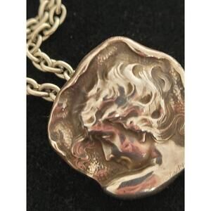 Brooch/Pendant Sterling Art Nouveau Boho Whimsy Old Money Fairy Coquettish